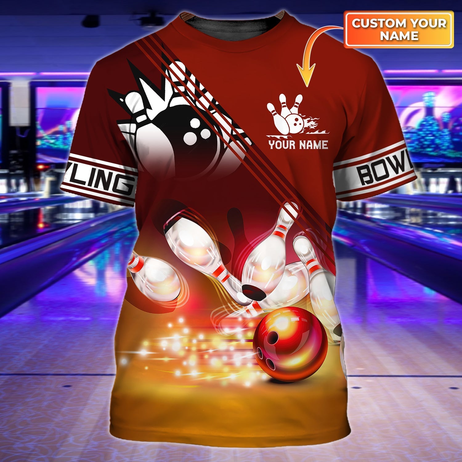 Personalized 3D All Over Printed Bowling Shirt For Men, Bowling Shirt, Custom Bowling Shirt, Bowling Lover Gift