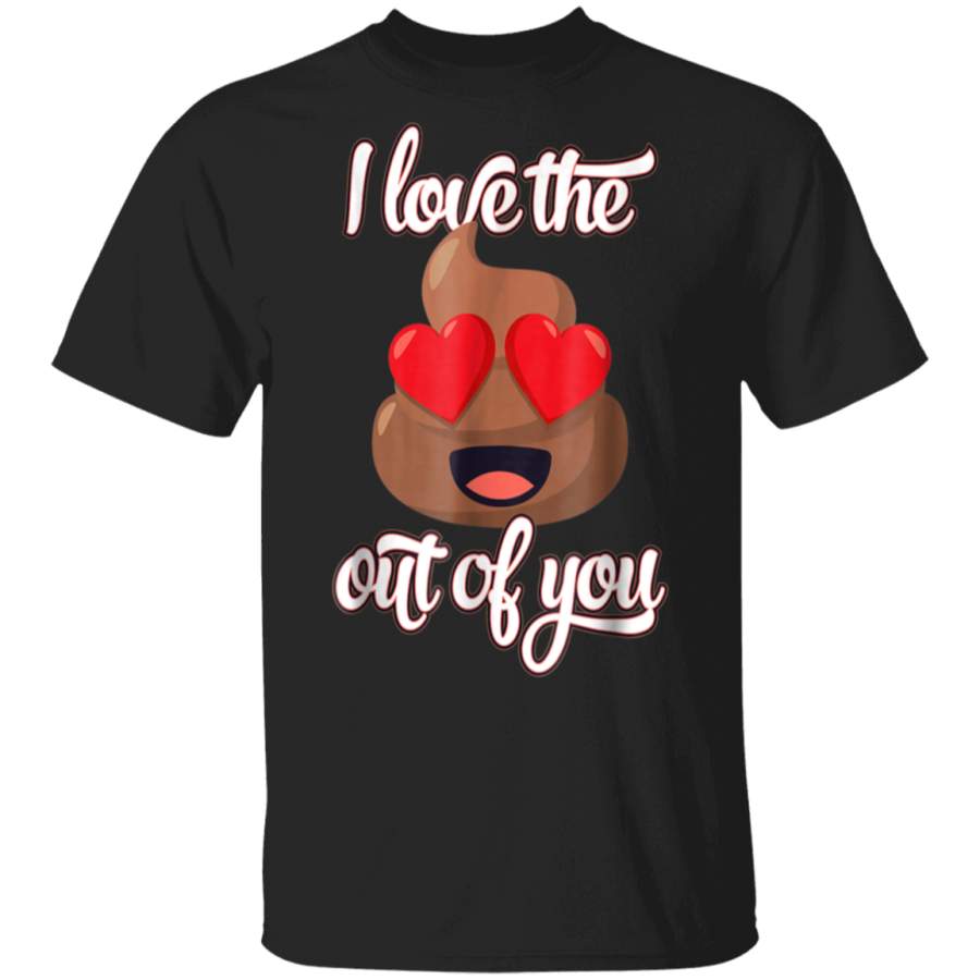 Emoji I Love the Poop Out of You Heart Eyes T-Shirt