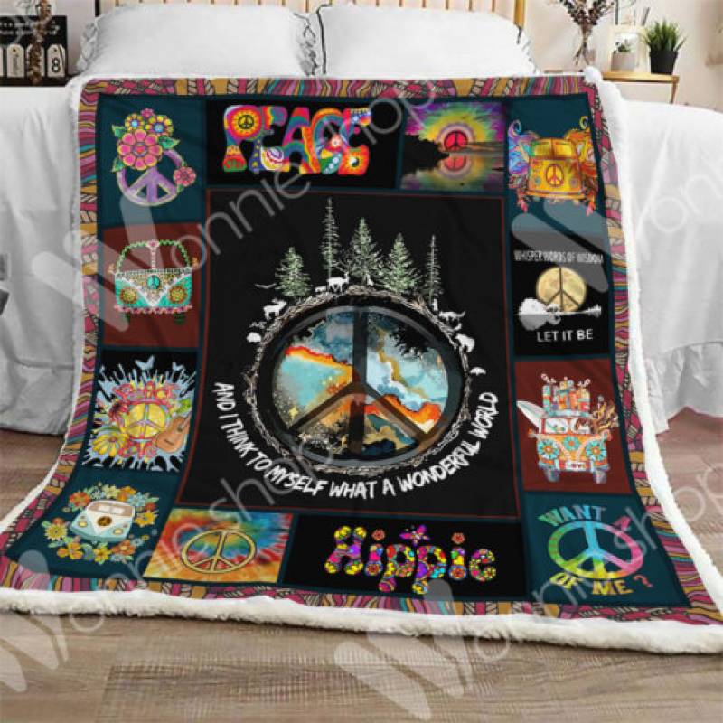 Hippie Sherpa Blanket OCT0202 77O49