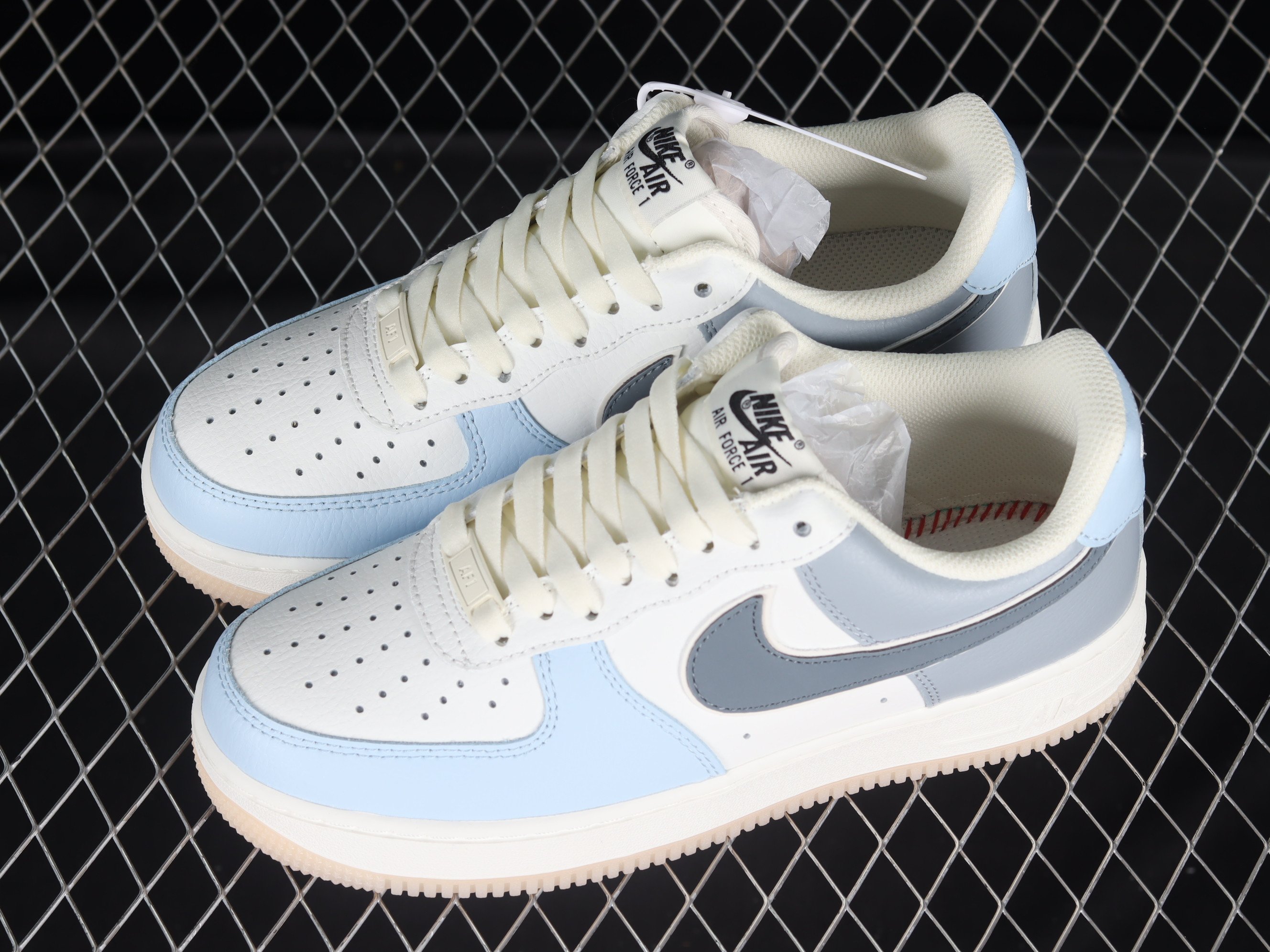 Nike Air Force 1’07 Low Light Blue Gray Shoes Sneakers PR-866122