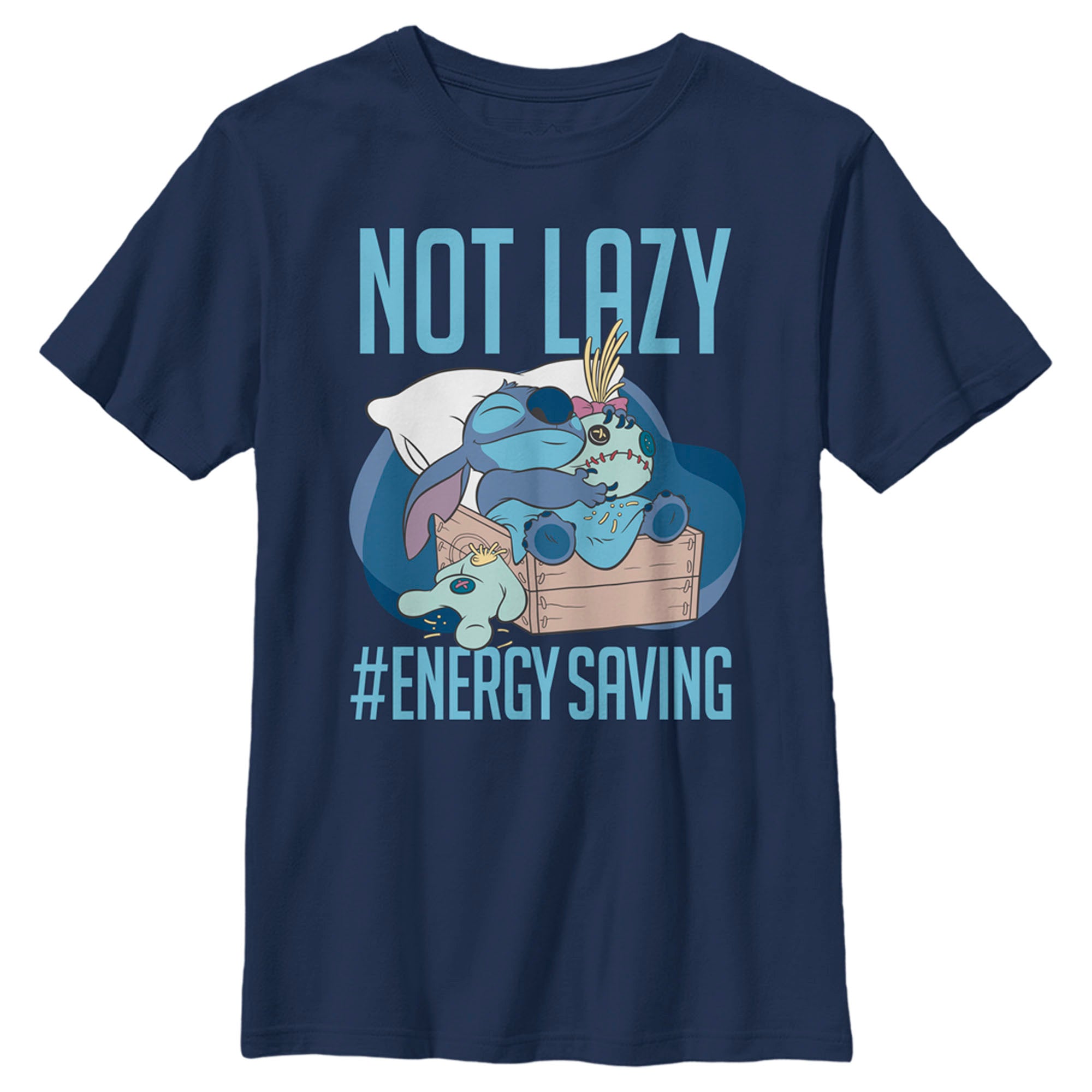 Boy’S Lilo & Stitch Not Lazy, Saving Energy T-Shirt