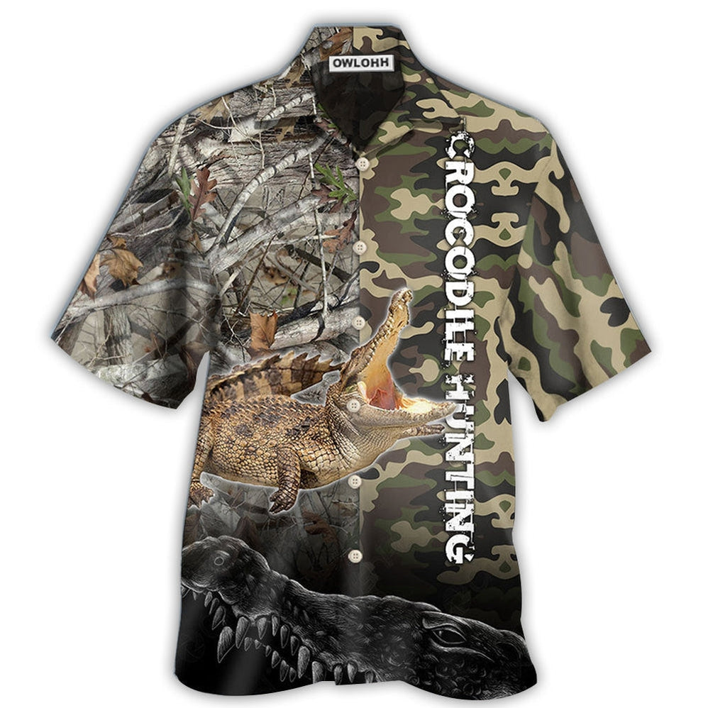 Hunting Crocodile Camo Hawaii Shirt Ha76305