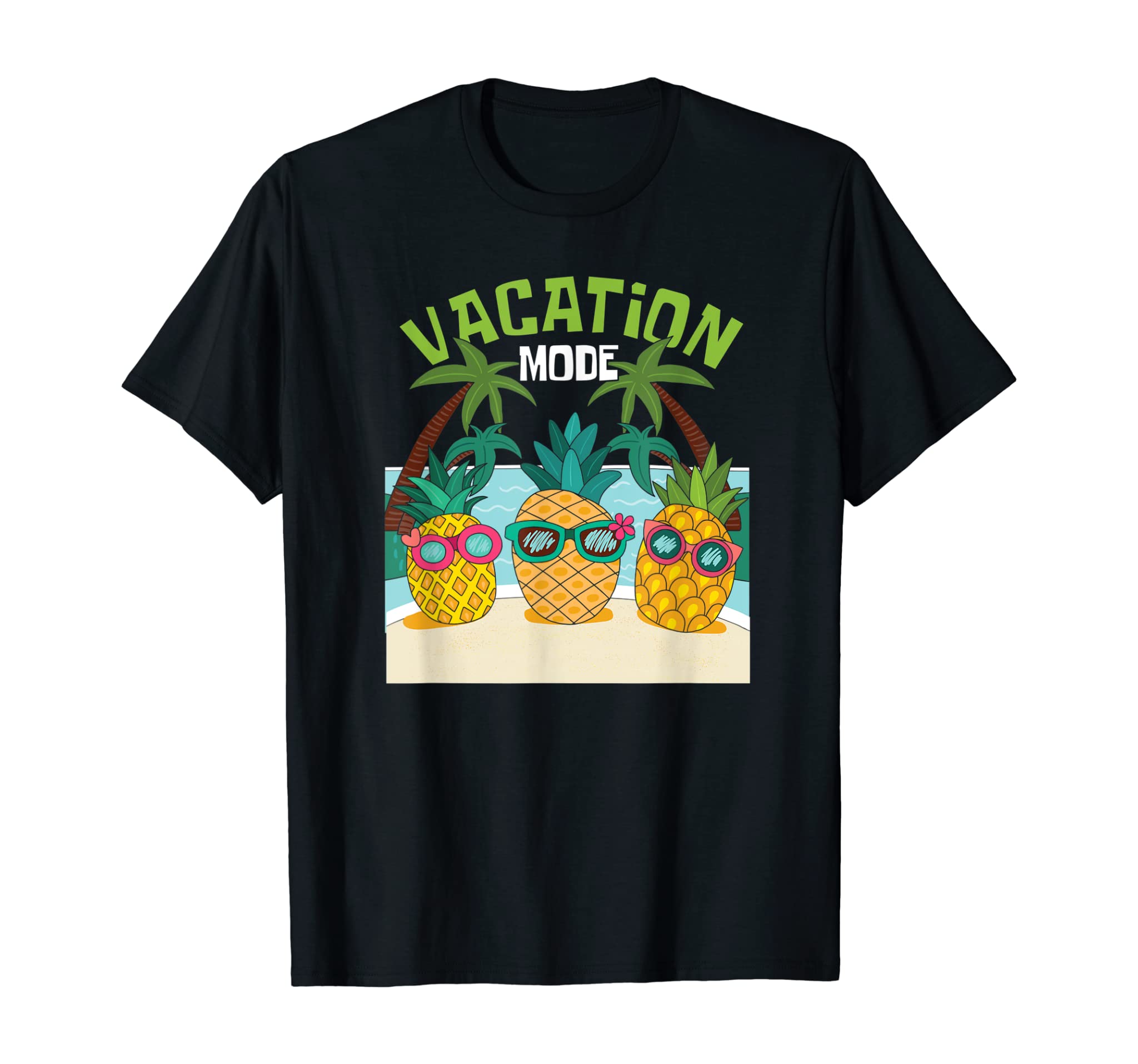 Cool Pineapple Summer Vacation Beach Swimming Party Theme T-Shirt