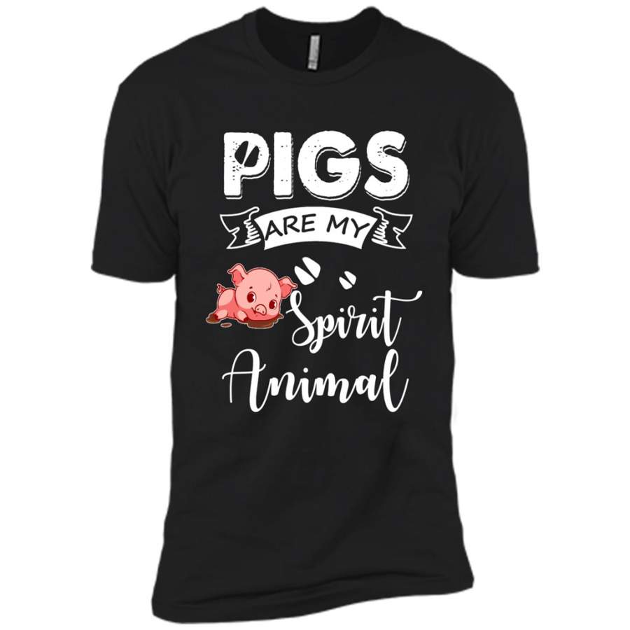 Pigs Are My Spirit Animal – Canvas Unisex USA Shirt