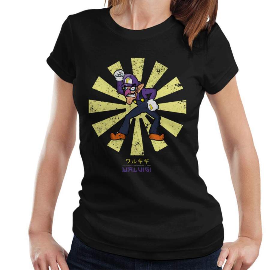 Waluigi Retro Japanese Super Mario Women’s T-Shirt