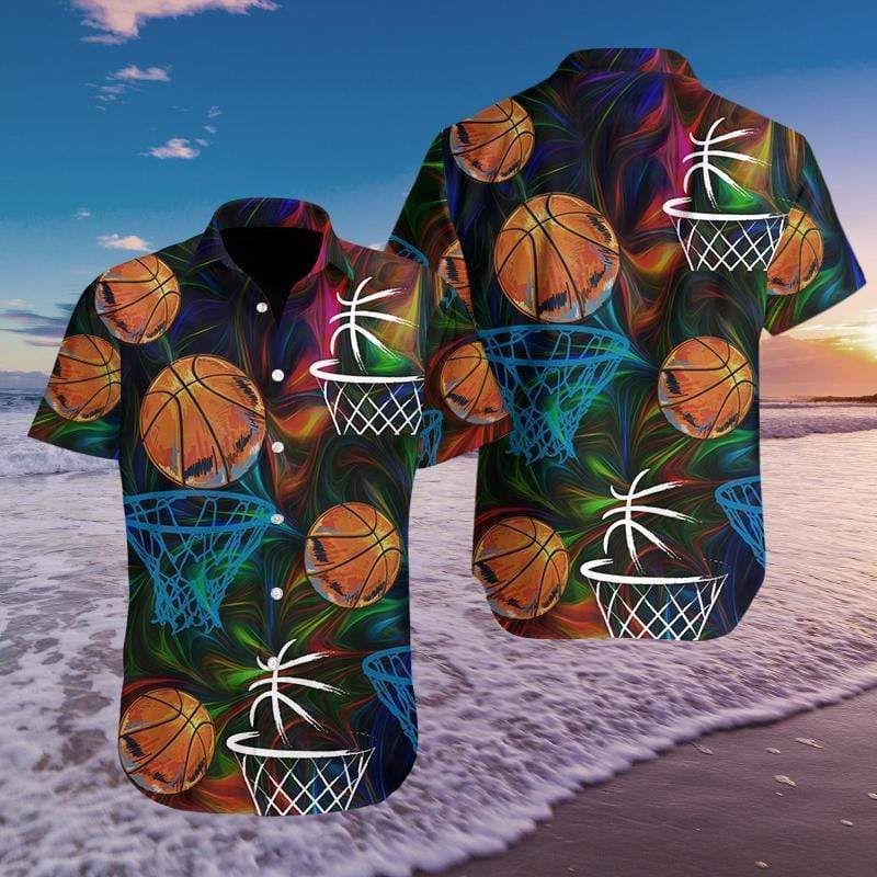 Shop From 1000 Unique Basketball Colorful Light Hawaii Aloha Shirts Ha69664