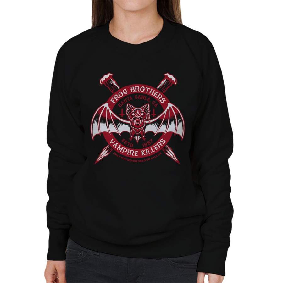 The Lost Boys Frog Brothers Vampire Killers Red Women’s Sweatshirt