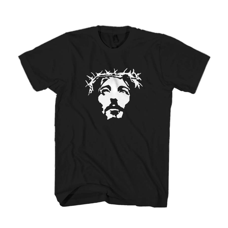Jesus Christ Crown Of Thorns Face Boys God Man’s T-Shirt