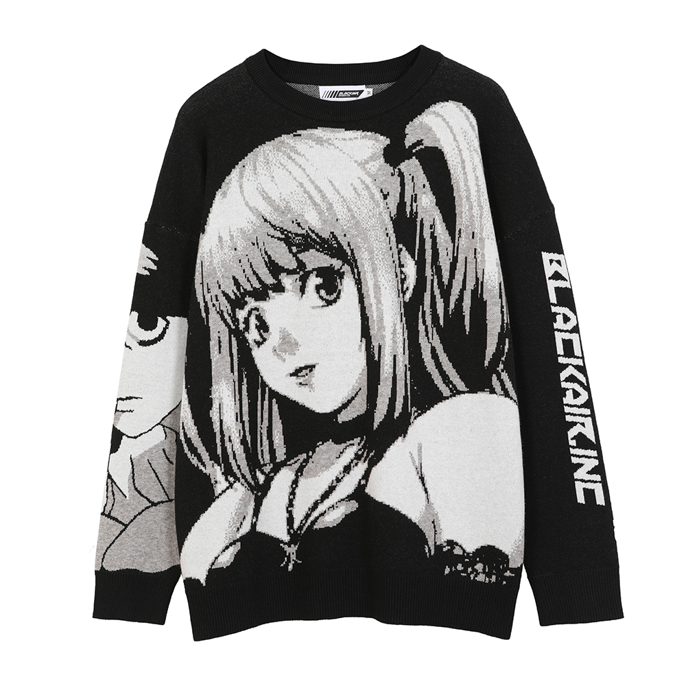 Sweater Women Tops Uniform Streetwear Japanes Anime Loose Sweater Amane Cosplay Costumes Sweatshirts Harajuku Knit Oversize alx