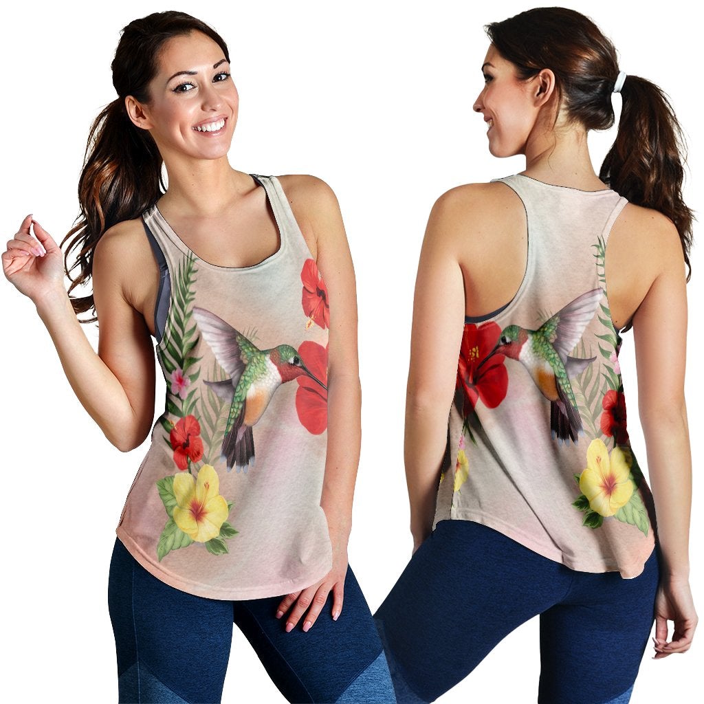 Hawaii Hummingbirds Hibiscus Polynesian Racerback Tank Ha12972