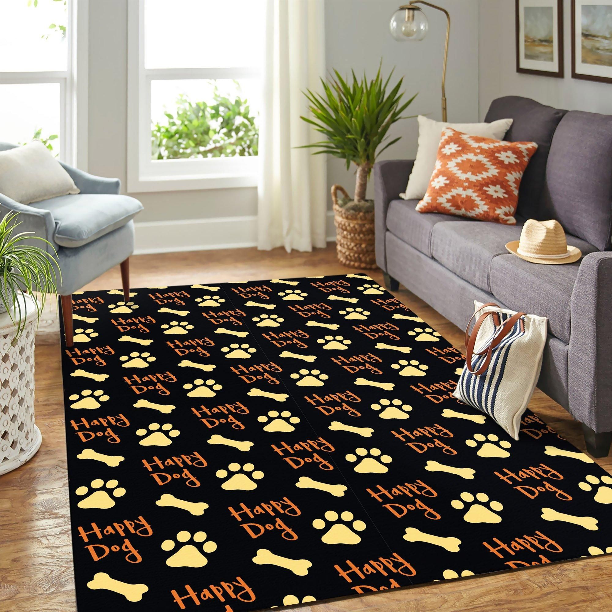 Dog Foot Print Area Rug Geeky Carpet – home decor – Bedroom Living Room decor