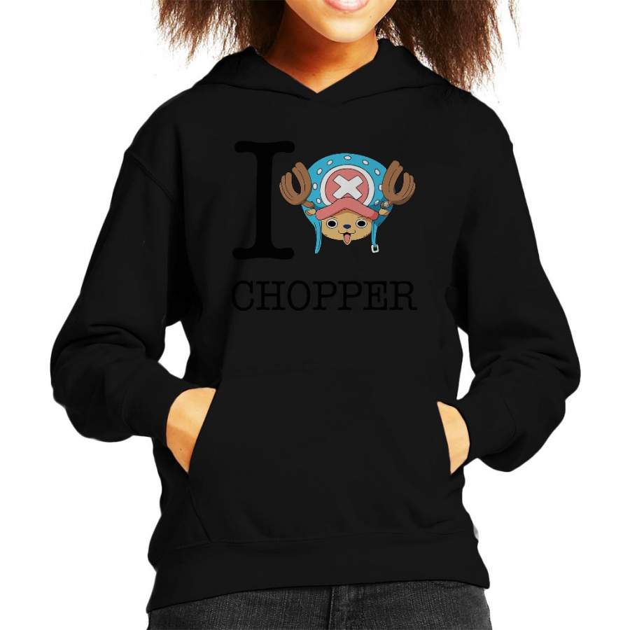 I Heart Tony Tony Chopper One Piece Kid’s Hooded Sweatshirt