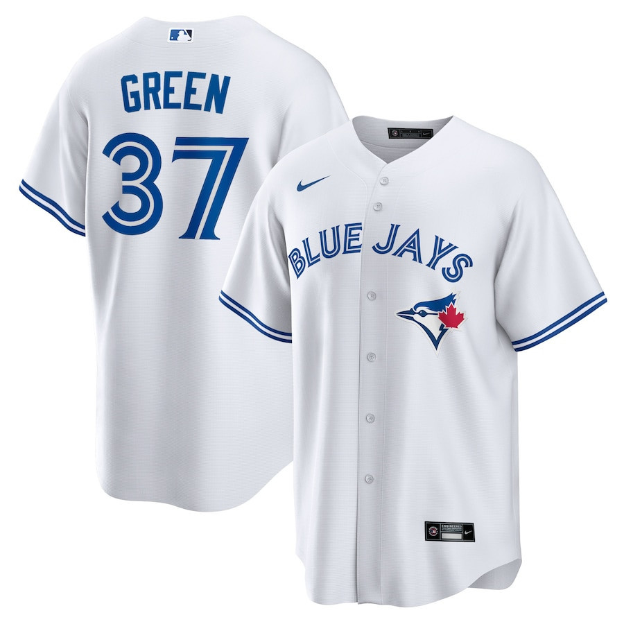 Chad Green 37 Toronto Blue Jays Home Jersey – White