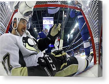 Pittsburgh Penguins V Tampa Bay Bruce Bennett Canvas Print