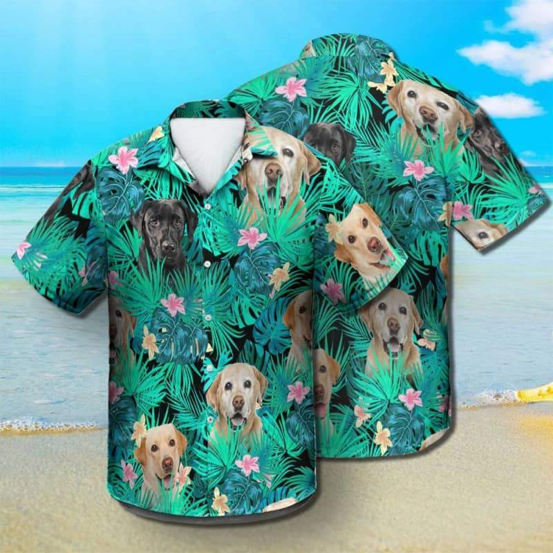 Felacia Labrador Retriever Summer Leaves Hawaii Shirt Ha111