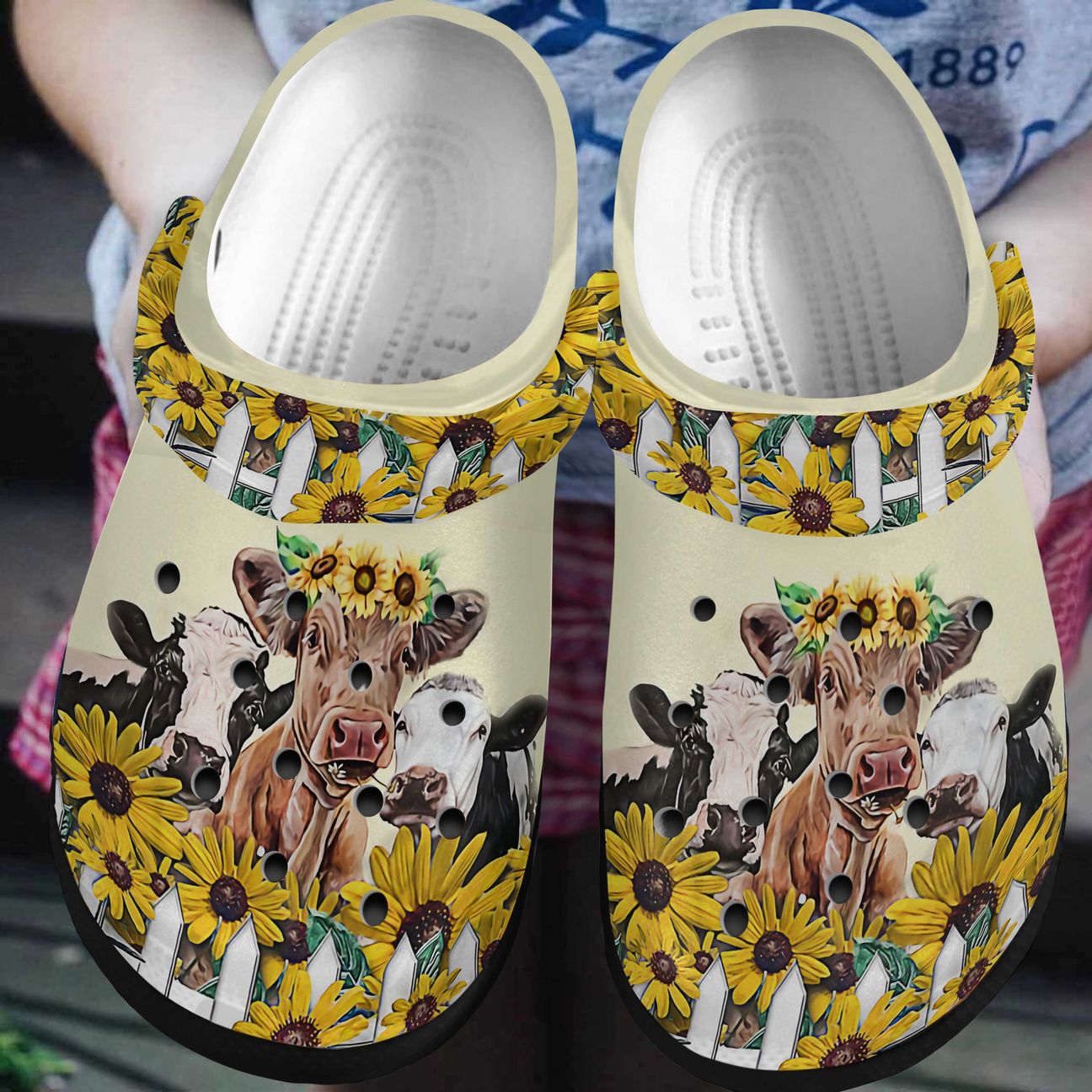 Cow Personalized Clog, Custom Name, Text, Color, Number Fashion Style For Women, Men, Kid, Print 3D Just Love Cows