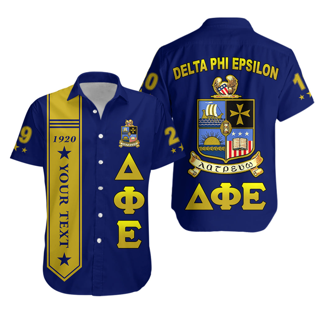 (Custom Personalised) Delta Phi Epsilon ‎‎‎‎‎‎‎‎‎‎‎‎Hawaiian Shirt Foreign Service Since 1920 Lt13