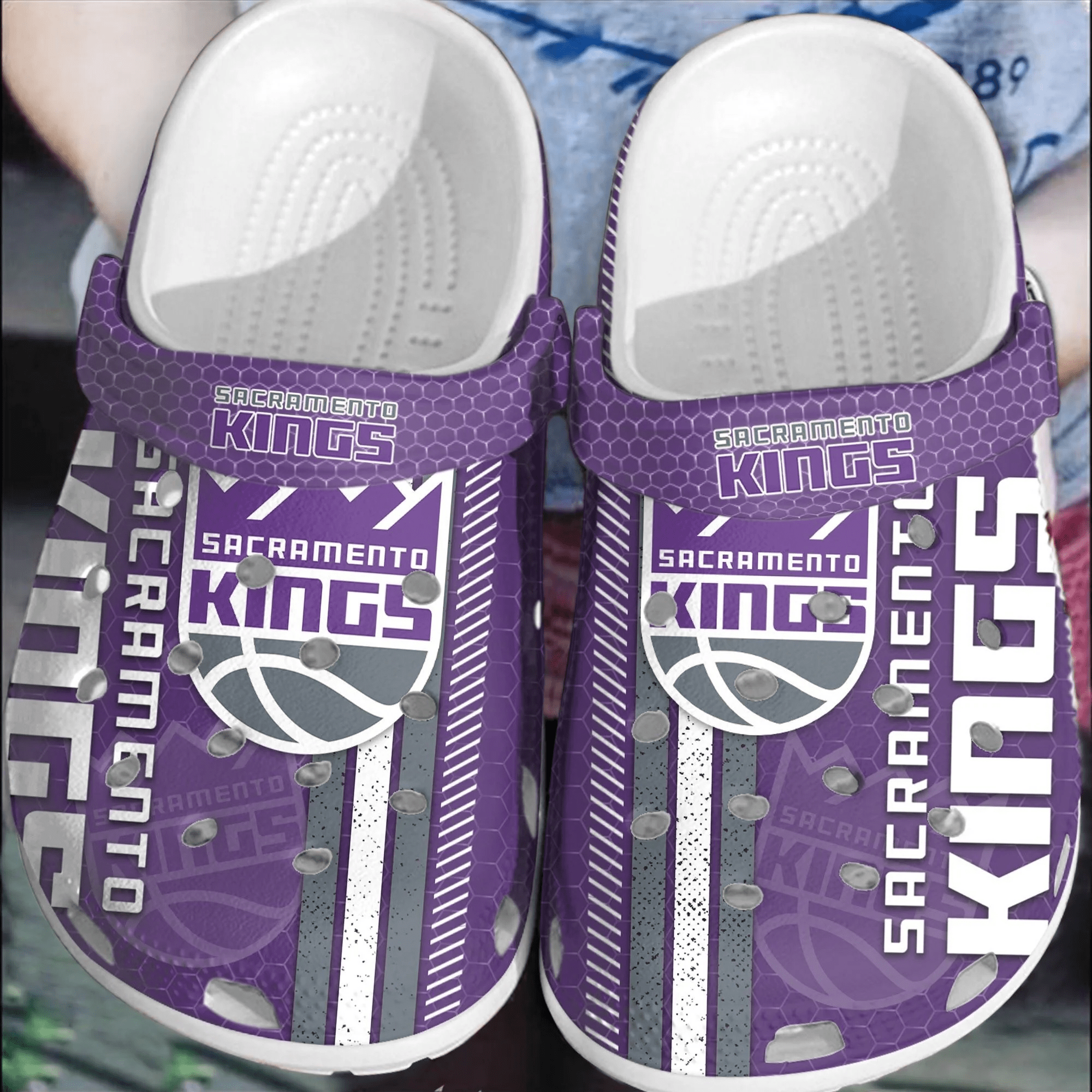 Sacramento Kings Basketball Crocband Comfortable Crocss Clogs Shoes For Men Women