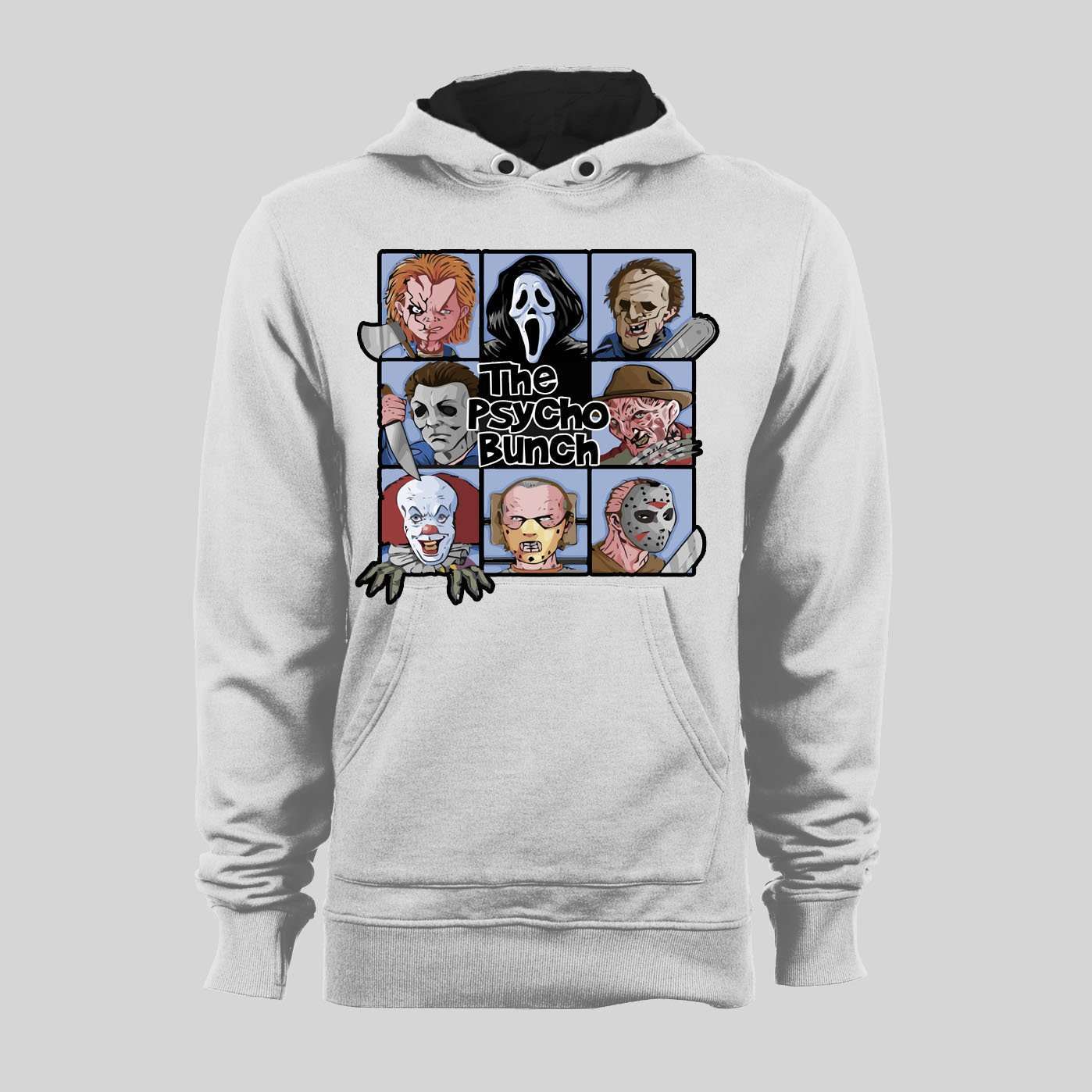 70’S SITCOM PARODY THE PSYCHO BUNCH RARE HALLOWEEN HOODIE / SWEATSHIRT