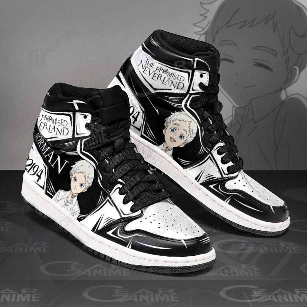 Norman The Promised Neverland Sneakers Custom Anime Shoes Air Jordan 13 Shoes Hajd2403429