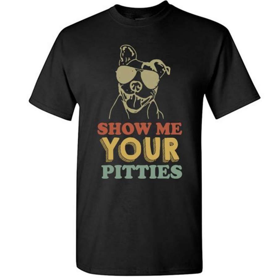 Show Me Your Pitties Pitbull Vintage Classic – Gildan Short Sleeve Shirt