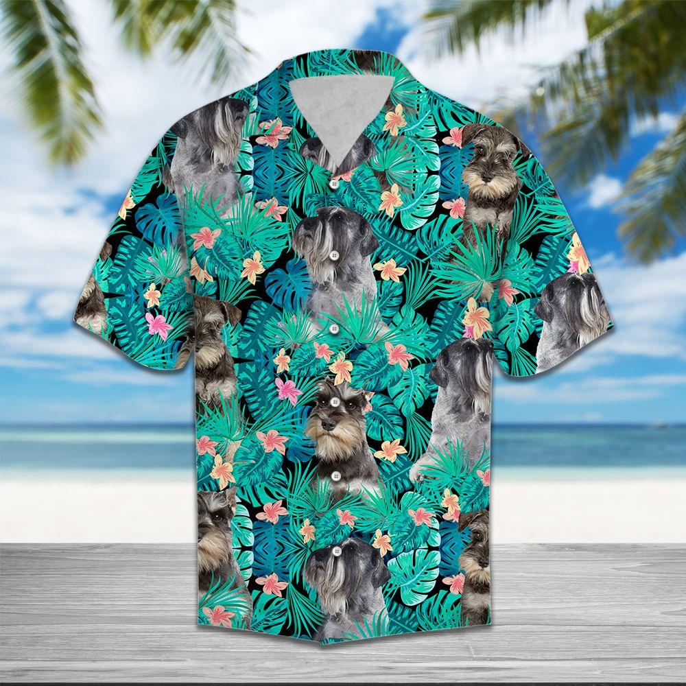 Miniature Schnauzer Tropical Hawaiian Shirt Ha27148