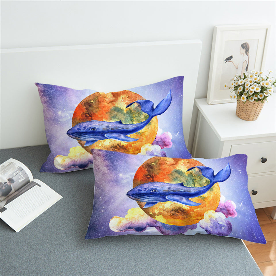 Blue Whale Planetary Pillowcase