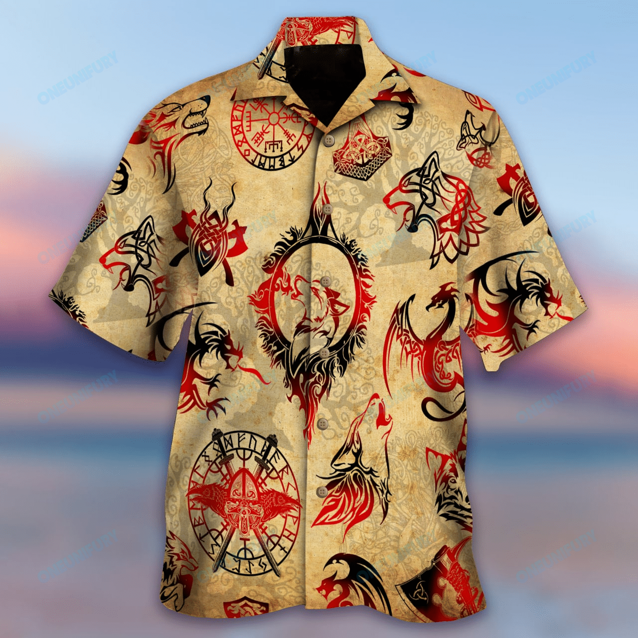 Viking Shirt Blood In My Veins Hawaii Re Ha51742