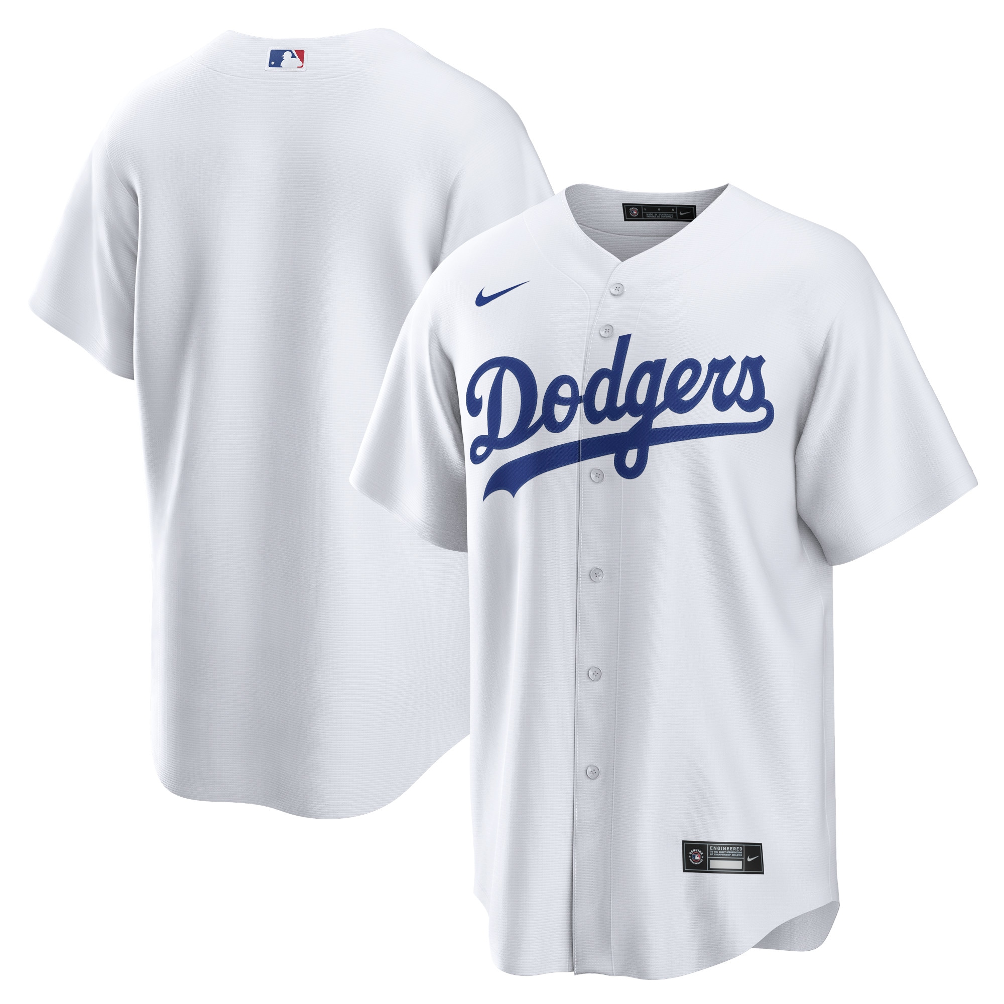 Los Angeles Dodgers Home Blank Replica Jersey – White