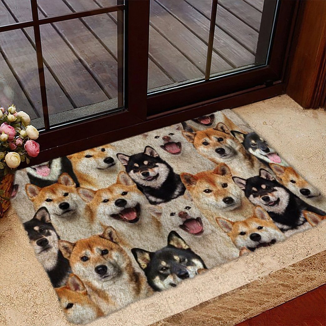 Tmarc Tee A Bunch Of Shiba Inus Doormat