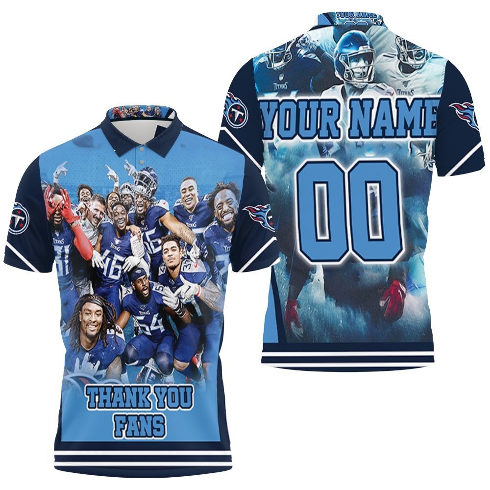 Tennessee Titans Super Bowl 2021 Afc South Division Thank You Fans Personalized Polo Shirt