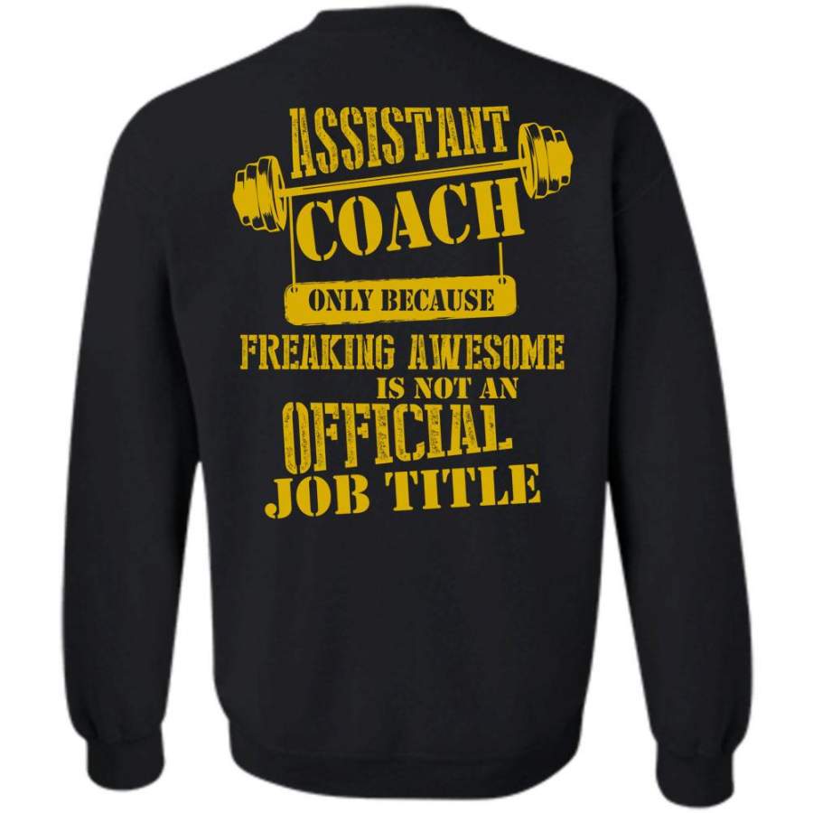 Assistant Coach Only T Shirt, Being A Coach Sweatshirt