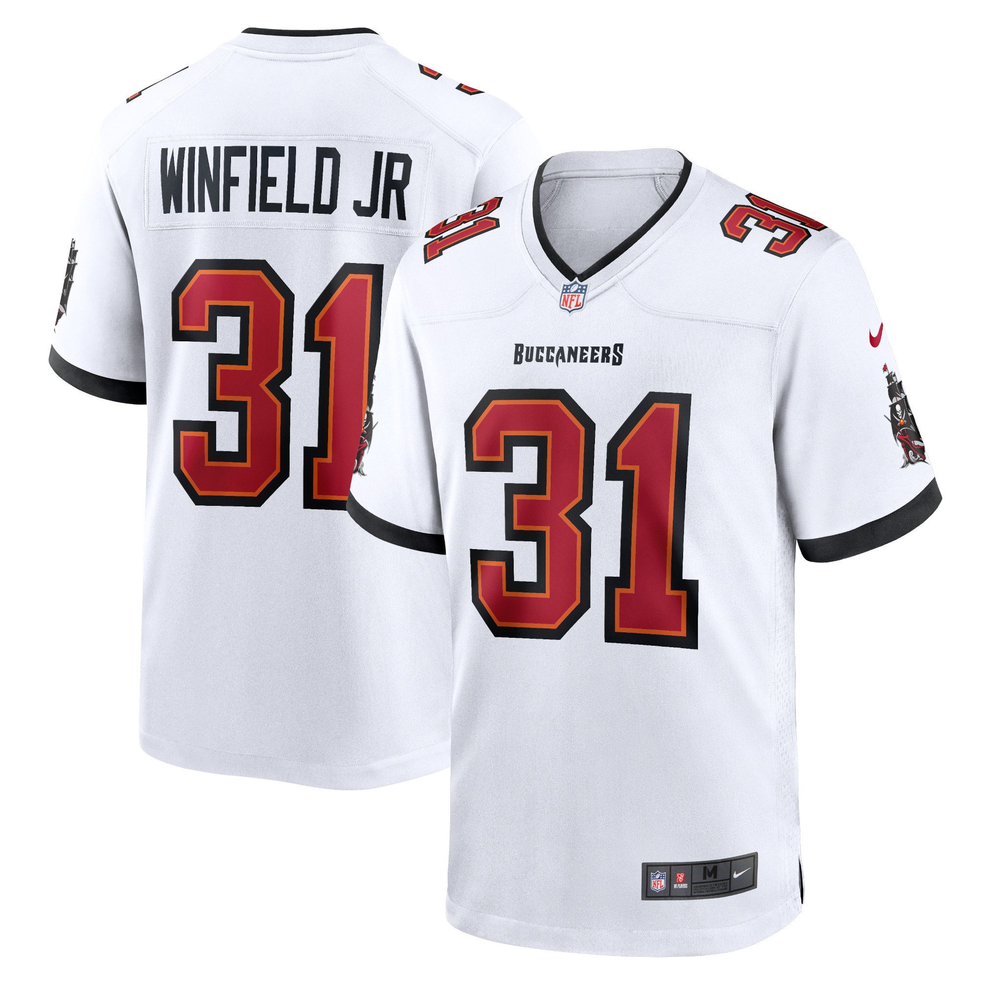 Men’s Tampa Bay Buccaneers Antoine Winfield Jr. White Game Jersey