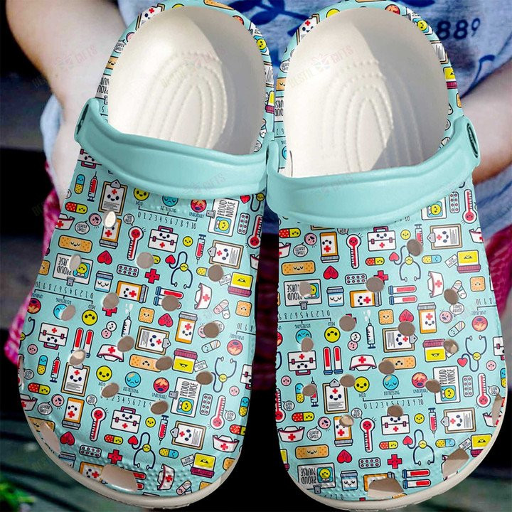 Cute Nurse Pattern Crocs Classic Clogs Shoes – Justbeperfect Shop
