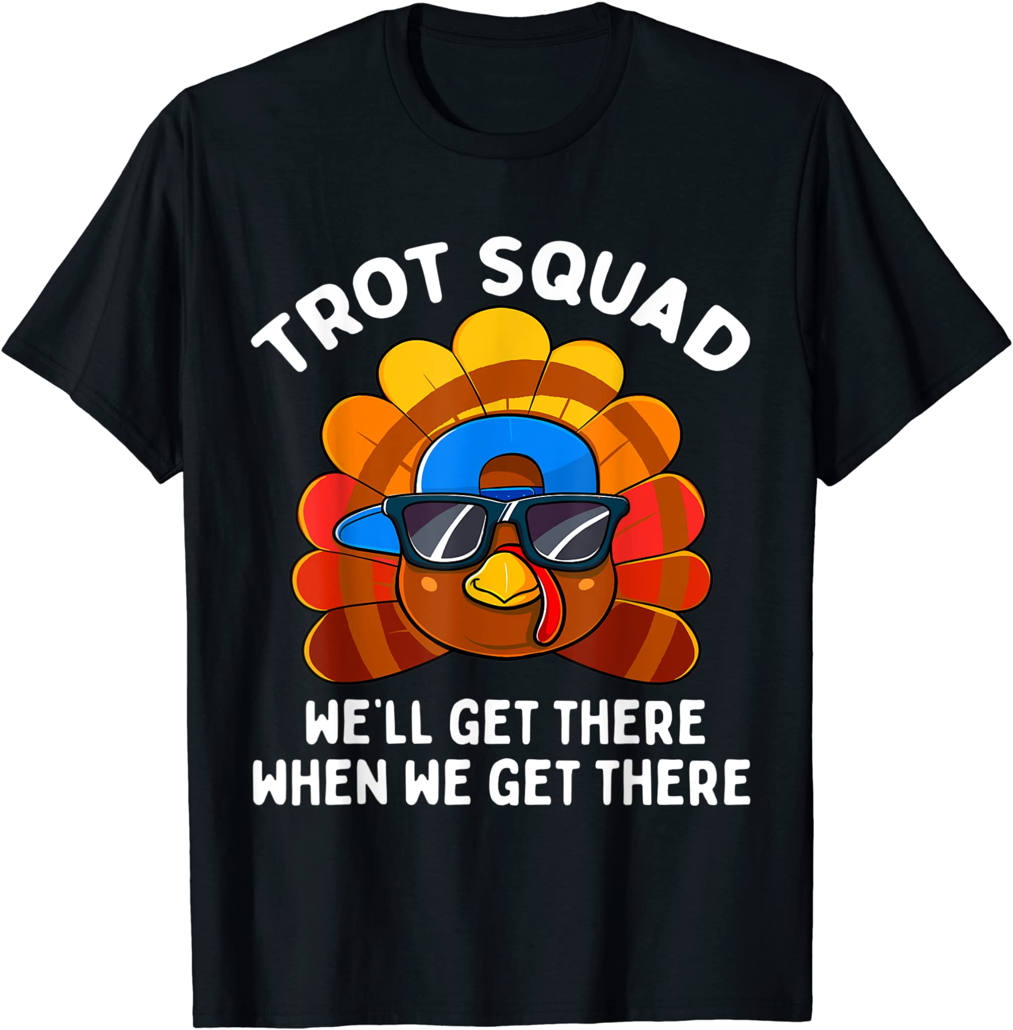 Turkey Trot Squad Funny Thanksgiving Running Costume T-Shirt