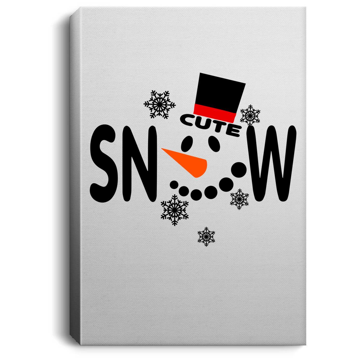 Snowman face, Christmas Shirt-F - 1189490 Portrait Canvas Wall Art