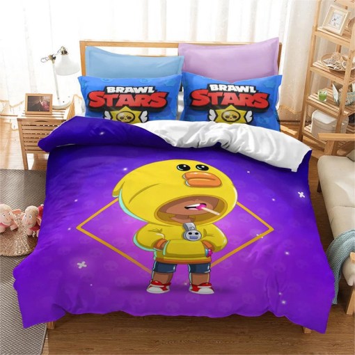 Brawl Stars 14 Duvet Cover Pillowcase Home Decor 3D Bedding Set 6675