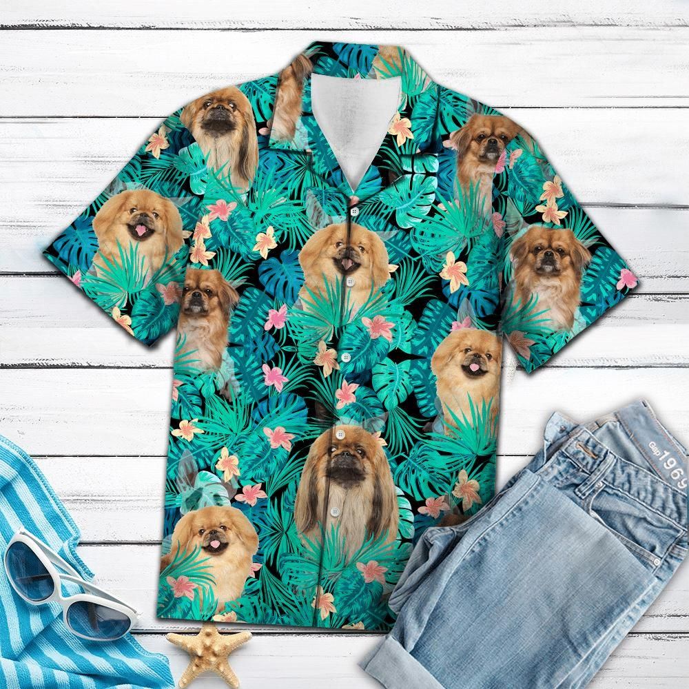 Pekingese Aloha Hawaii Shirt Colorful Short Sleeve Summer Beach Casual For Men And Women Ha67343