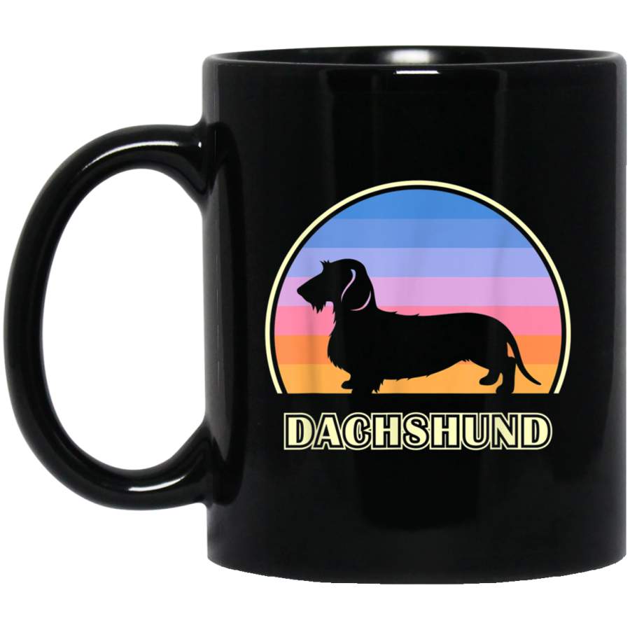 Wirehaired Dachshund Vintage Sunset Dog Mug