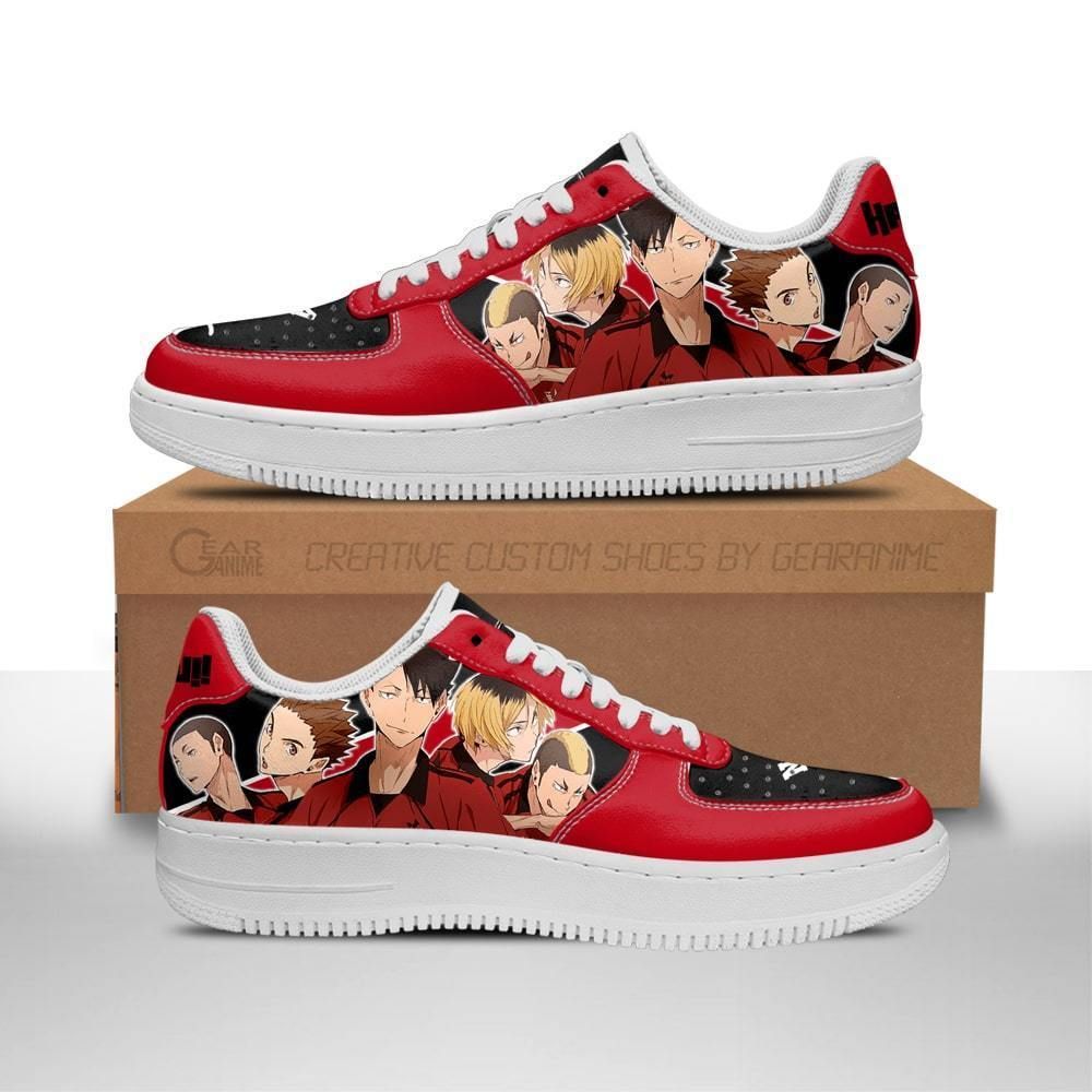 Haikyuu Nekoma High Team Haikyuu Air Force Shoes Sneakers Custom Anime