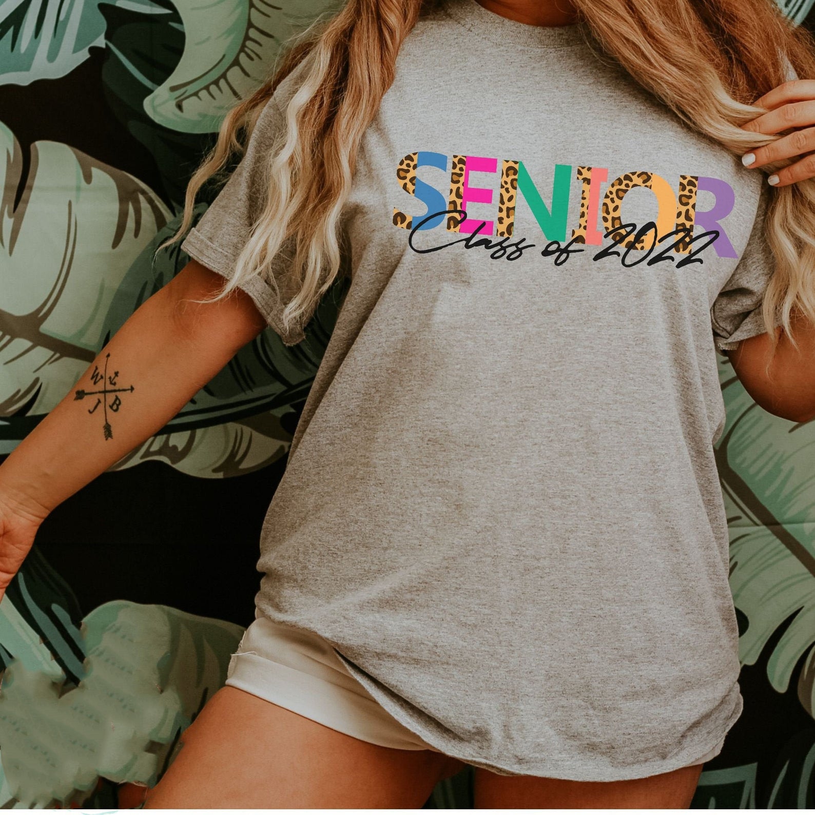 Senior 2022 Shirt, Senior Shirts, Graduation Shirt, Class Of 2022, Grad Shirts, Senior Trip Shirt, Leopard Senior Tee Back To School T-Shirt