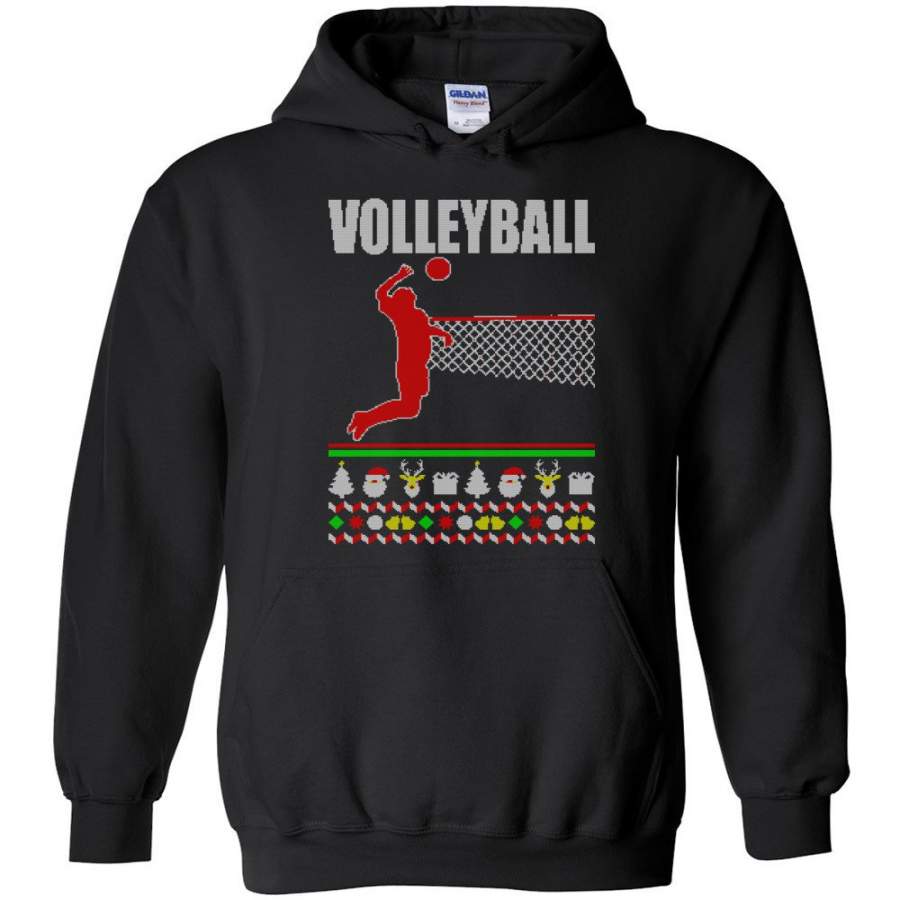 Volleyball Ugly Christmas Sweater – Hoodie