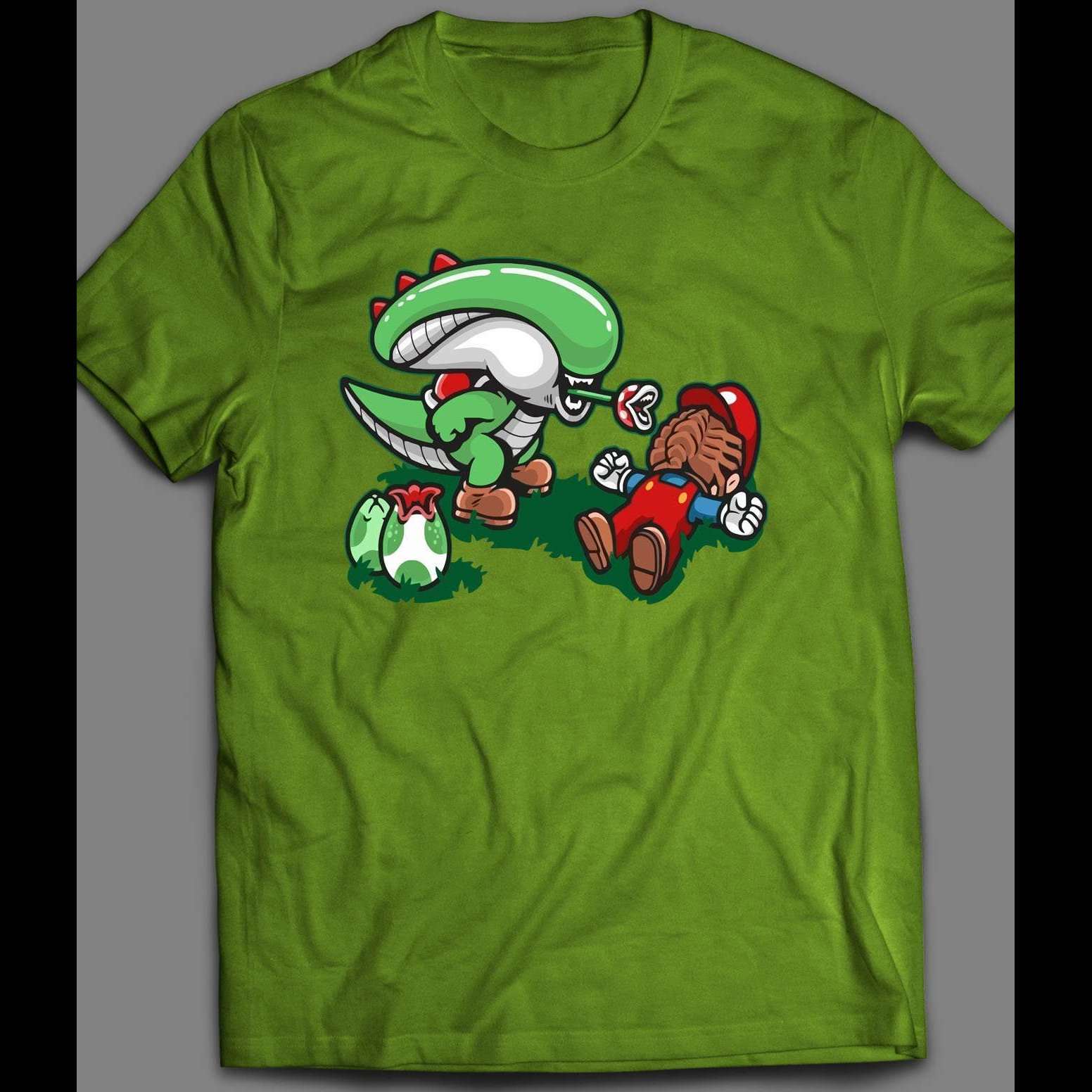 ALIEN PLANT SUPER MARIO VIDEO GAME PARODY HALLOWEEN SHIRT