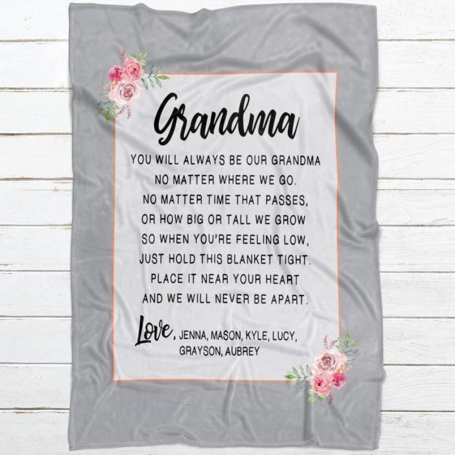 Grandma Gift for Grandma Blanket Gift for Grandma Personalized Blanket GST