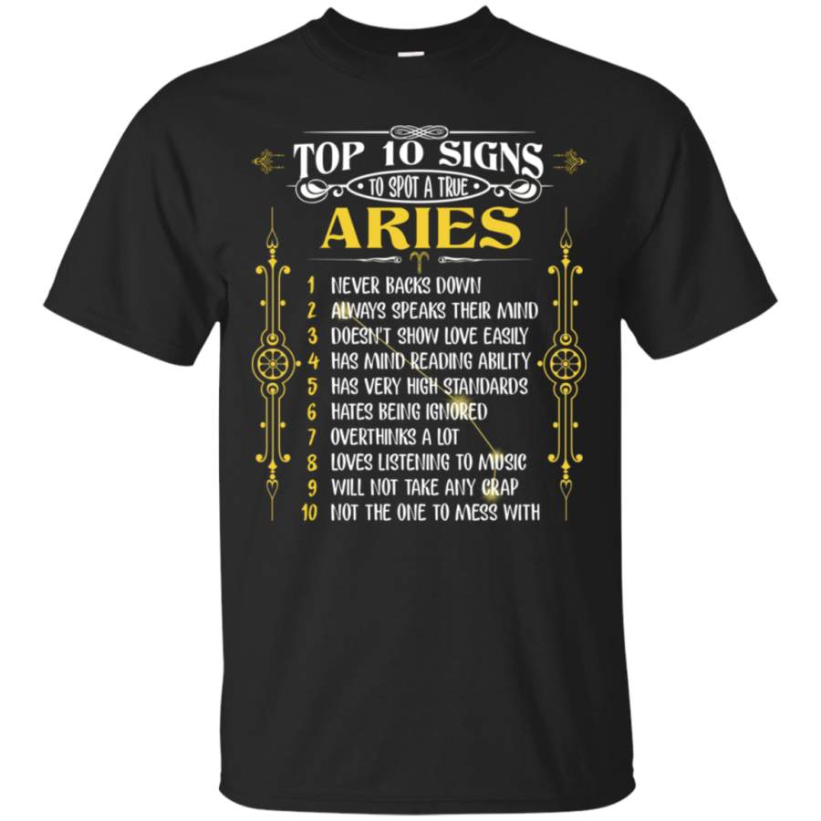 AGR Aries Top 10 Signs To Spot A True T-Shirt