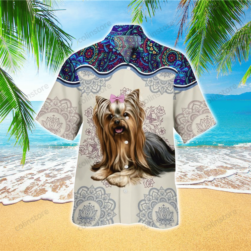 Yorkshire Terrier Mandala Hawaii Shirt Aloha Ha64728