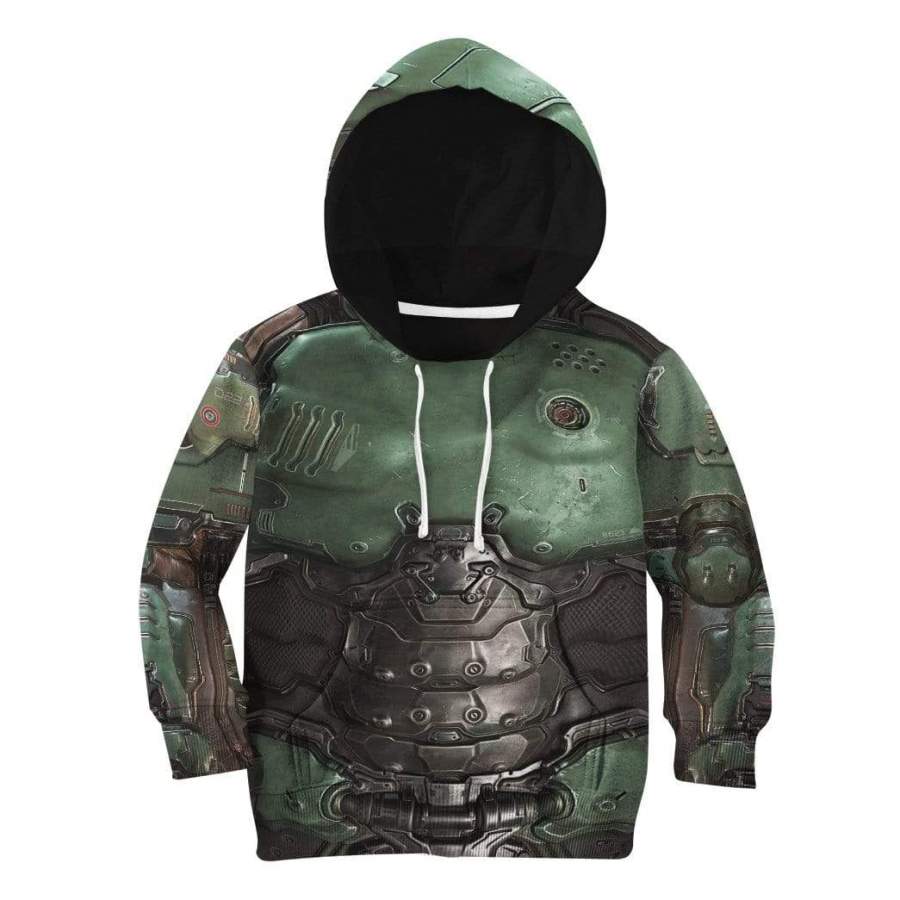 Gearhuman 3D Kid Cosplay Doom Slayer Doomguy Custom Apparel