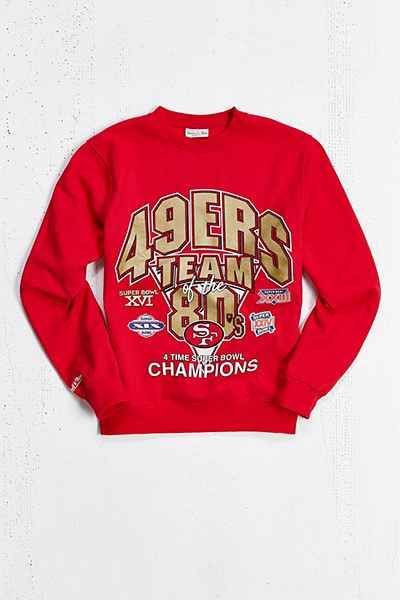 Mitchell Ness San Francisco 49Ers Crew Shirt