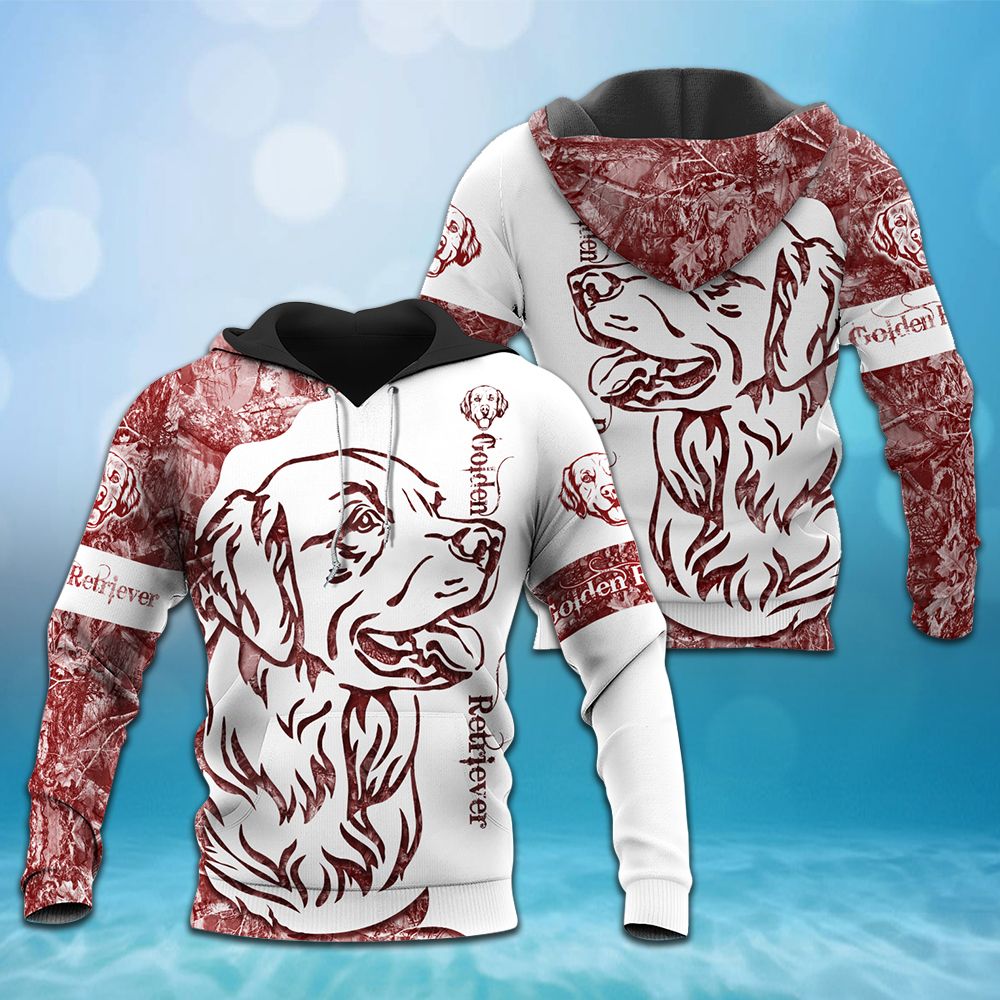 DUT10112011 Golden Retriever 3D Hoodie