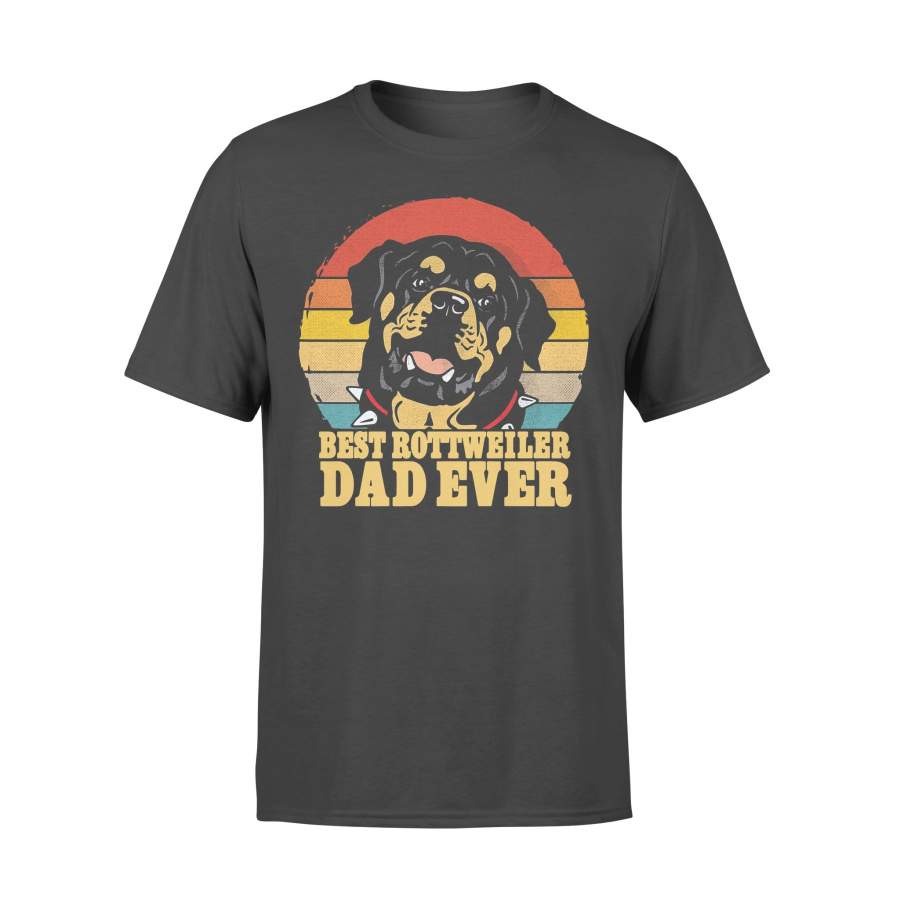 Best Rottweiler Dad Ever Vintage T-shirt